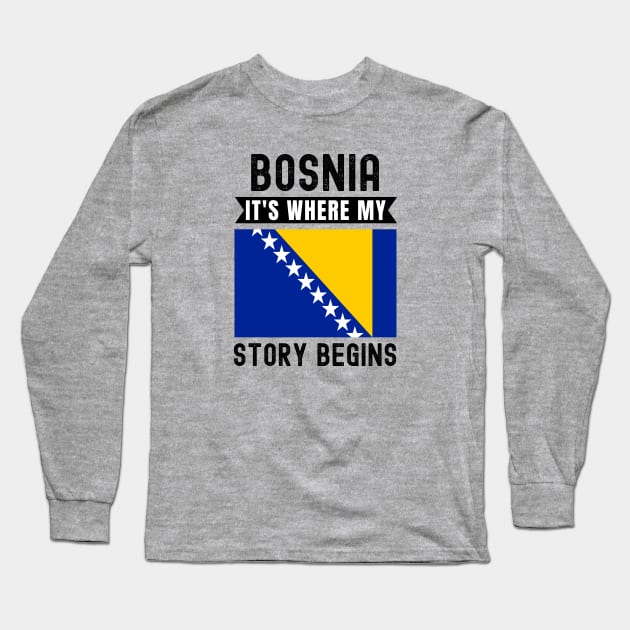 Bosnian Long Sleeve T-Shirt by footballomatic